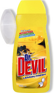 Dr.Devil WC gel 400ml Lemon + závěs