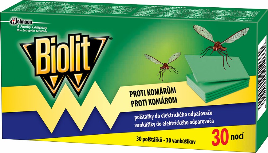Biolit náhradní polštářky proti komárům 30ks